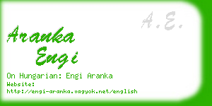 aranka engi business card